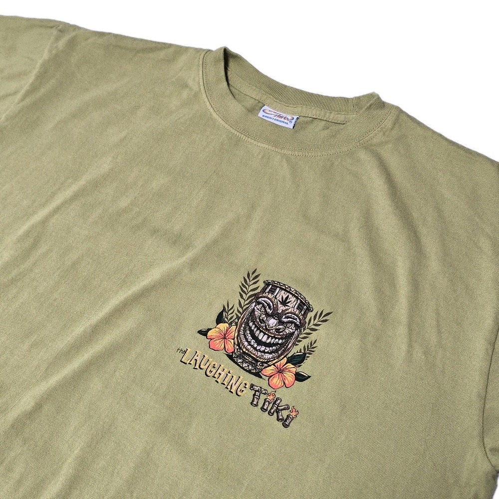 Retro Tiki Tee T Shirt Bar Mug Restaurant Lounge Voodoo Grog Cocktail‎ Medium